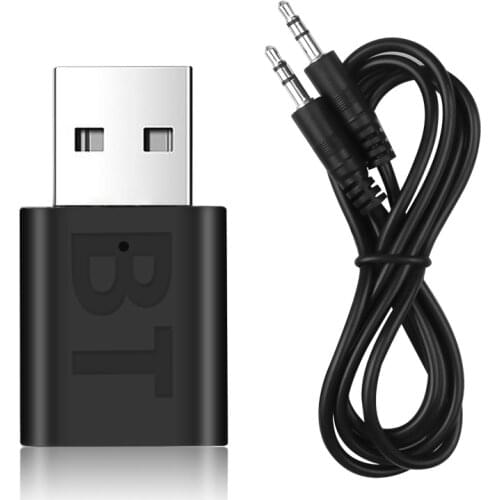 New USB Wireless Bluetooth 5.0 Receiver Adapter Music Speakers 3.5mm AUX Car Stereo Audio Adapter For TV Headphone