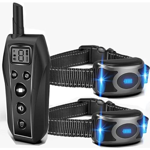 42 SETS Remote Dog Training Shock Collar Obedience Trainer with 2 collars for Small Medium Large Dog