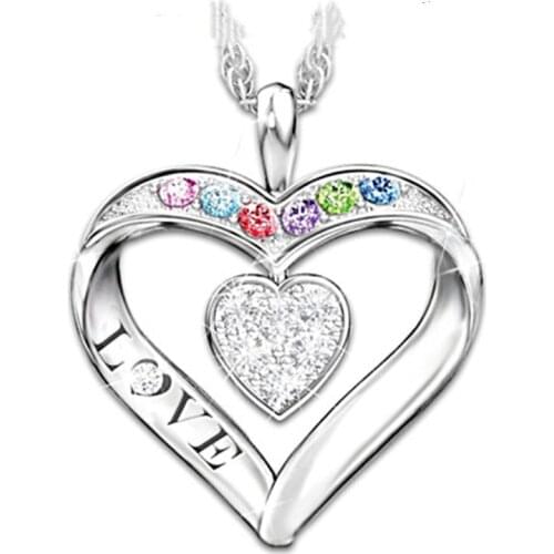 Personality and Romance Heart-Shaped Necklace for Women Vintage Items Accessories for Women Wholesale Aesthetic Pendant Necklace