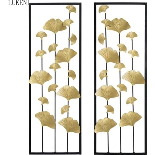 New Chinese Style Wall Hanging Bedroom Bedside Decoration Living Room Dimensional Wall Decoration Creative Iron Art Pendant
