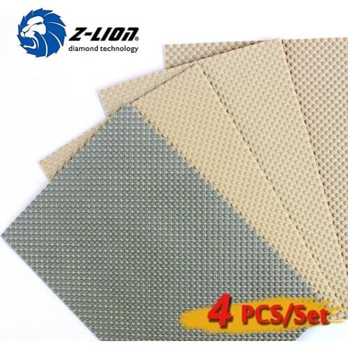 2016 Zlion Hand polishing sheet-resin 120*180MM cloth back for polishing of stone glass and ceramic 4pcs/package