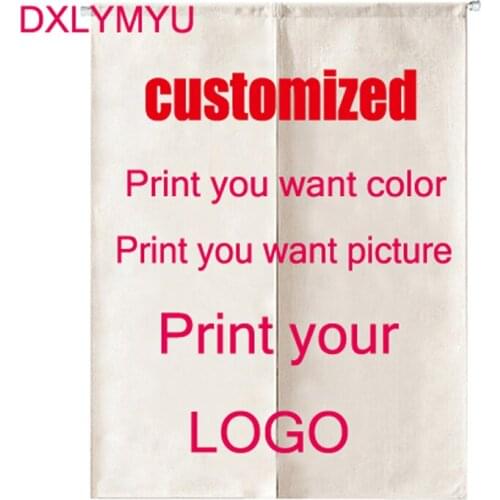 Doorway Customized Curtain Tapestry Cotton Linen Door Curtain Screen Door Blind Room Divider Anti-thermal Deer Christmas Decor