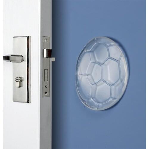 Transparent Wall Protectors Safety Shock Absorber Door Handle Bumpers Mute Door Stoppers Security Pu Waterable Wall Protection