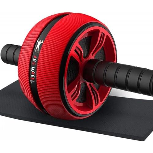 AB Roller No Noise Abdominal Muscle Trainer with Mat for Abdominal Core Workout Home Gym Body Building Fitness Equipment Wheel