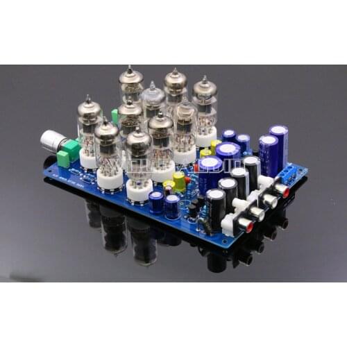 Assembled HIFI 6J1 tube headphone amp board Deluxe tube preamplifier board 10pcs 6J1 tubes