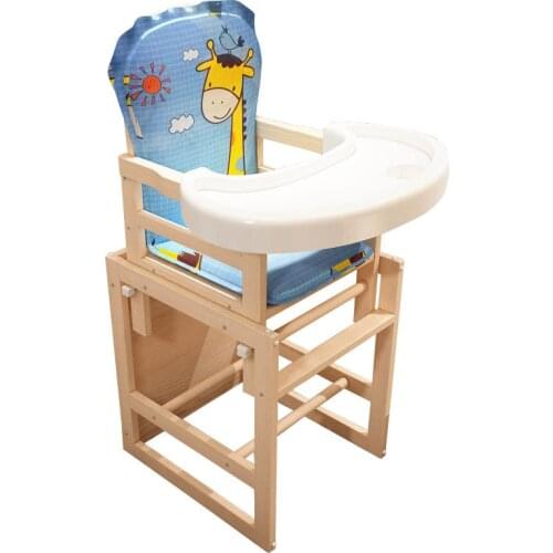 Baby Wood Highchair shipping authentic portable baby seat baby dinner table multifunction adjustable folding chairs for children