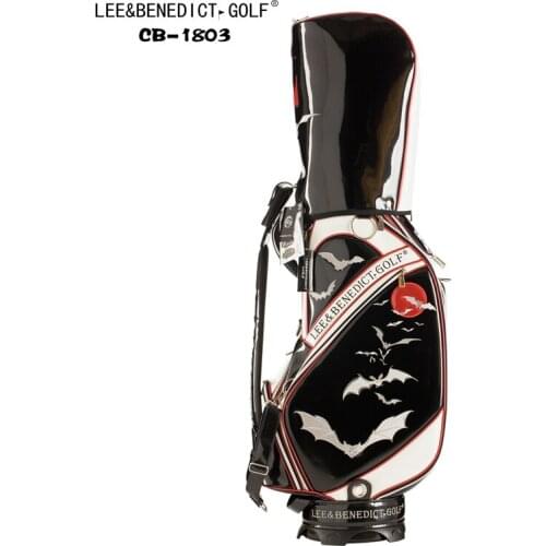 LB golf bag mens and womens bag golf club bag backpack golf bag standard bag clothing bag three dimensional embroidery light r