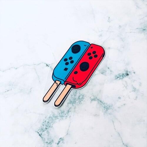 Car Styling Vinyl Decals Funny Melting Ice Cream Popsicle NS Handle Auto Tail Oil Tank Window Laptop Sticker