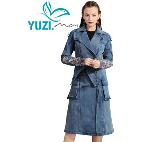 Yuzi.may Women's Long Raincoats