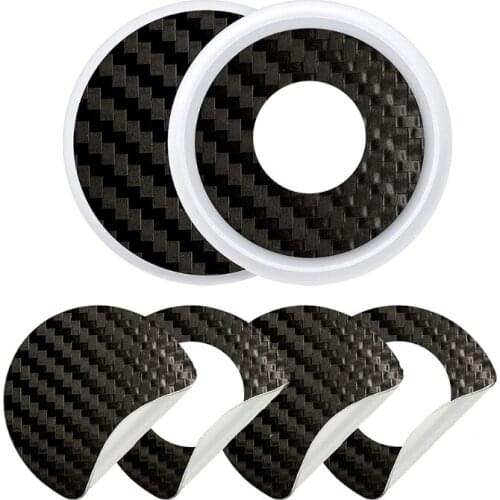 Carbon Fiber Protective Cover Compatible for AirTag Traceless Adhesive Anti-Scratch Soft Cases Lightweight Cover