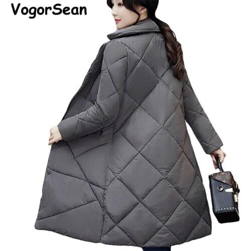 VogorSean Women Winter Jackets Parka Coats 2018 New Slim Thick Female Parkas For Work Woman Casual Jackets European Style