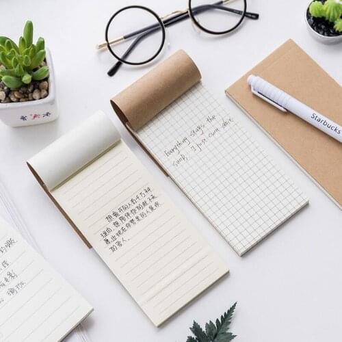 1pc Kraft Paper Loose Leaf Note Book Office Work Job Plan Memo Pads Office School Supplies Notebooks Writing Pads Memo Pad