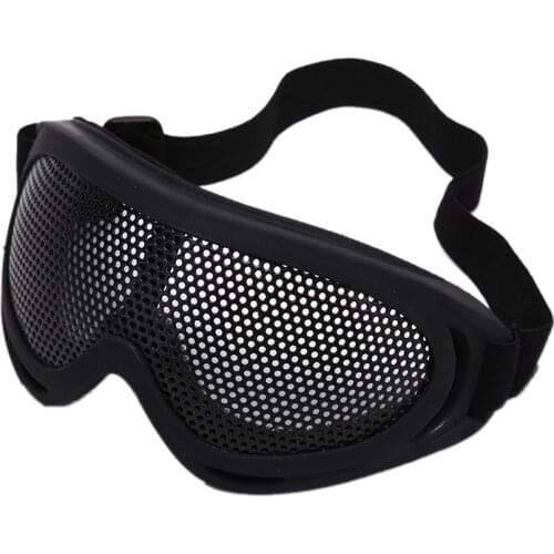 1pc Outdoor Eye Protective Comfortable Airsoft Safety Tactical Eye Protection Metal Mesh Glasses