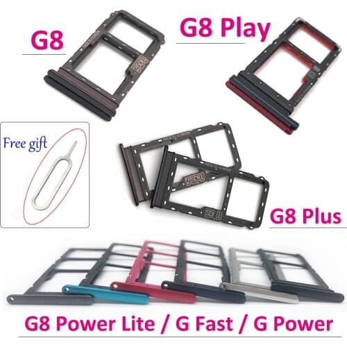 10Pcs/Lot，For Motorola Moto G8 Plus Play / G8 Power Lite / G Fast / G Power SIM Card Tray Slot Holder Adapter Accessories+ Pin