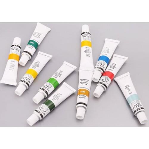 24 Colors Acrylic Paints Set 12ml Tubes Drawing Painting Pigment Hand-painted Wall Paint for artist DIY