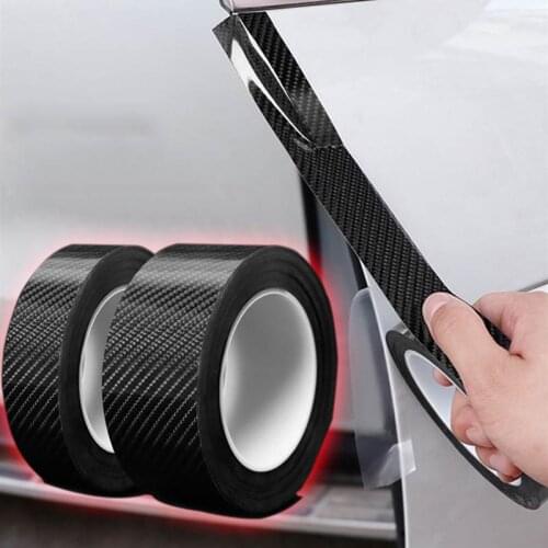 5D Nano Glue Car Sticker Carbon Fiber Protector Film Door Edge Protective Car Trunk Door Sill Full Body Sticker Vinyl Accessory