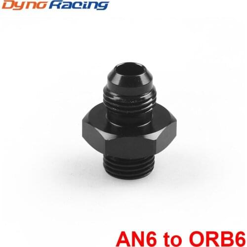 ORB-6 O-ring Boss AN6 6AN to AN6 6AN Male Adapter Fitting Black BX101903