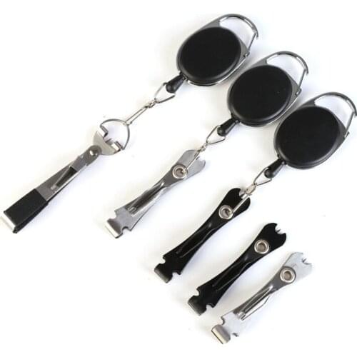 Quick Knot Tool Fly Fishing Nipper Fly Line Cutter Clippers Snips Fast Tie Nail Knotter with Retractor Fishing Tackle Tools