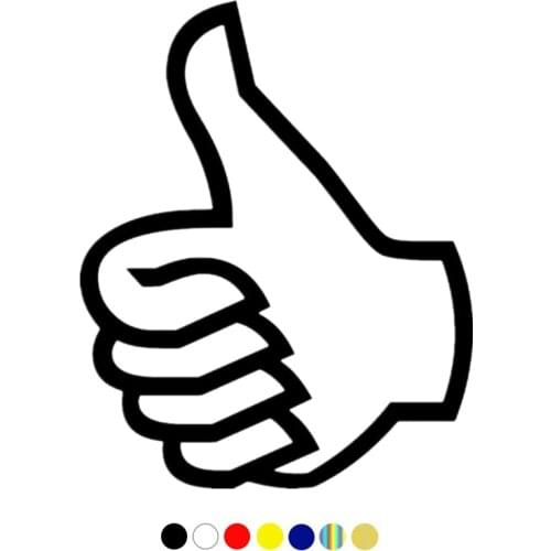 CS-1769# Everything is fine. Thumb up. Palm reflective funny car sticker waterproof vinyl decal for auto car stickers styling