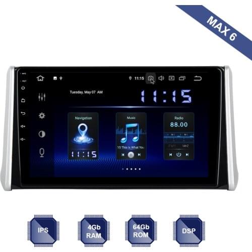 Dasaita Android 10 Car Radio 2 Din GPS Navi for Toyota RAV4 2018 2019 2020 PX6 DSP IPS HDMI 4Gb+64Gb RDS WIFI BT AUX Map Carplay