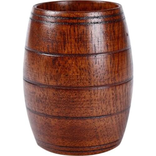 Wood Dringing Cup Mug Beer Drink for Outdoor Camping Picnic Hiking Office