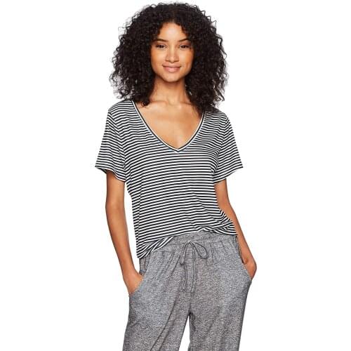 Neatie kiddie Summer Casual Tshirt Women Tops Street Home Night Wear Loose Elastic V-neck T-shirt Female Clothes