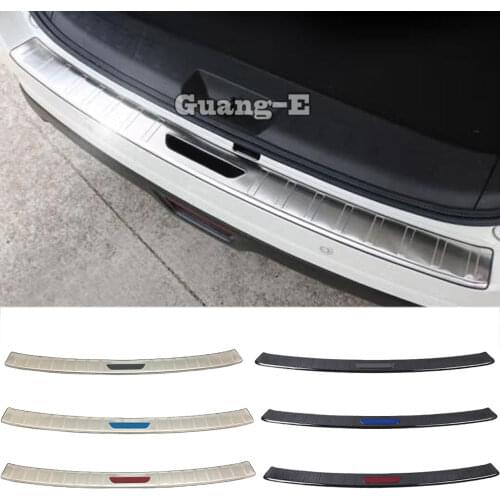 Car Body Stainless Steel Back Rear Pedal Door Scuff Plate Frame Outside Threshold Trunk 1pcs For Nissan Terra 2018 2019 2020