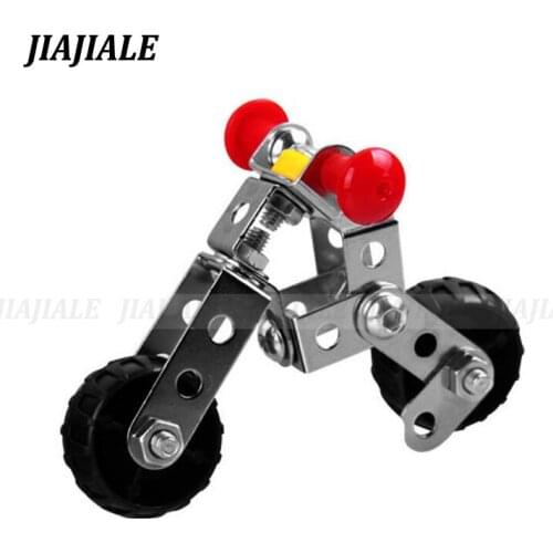 JIAJIALE Metal Model Building Kits Puzzle Small Motorcycles Enlighten Education Assemblage DIY Toys VS 3d metal model kit