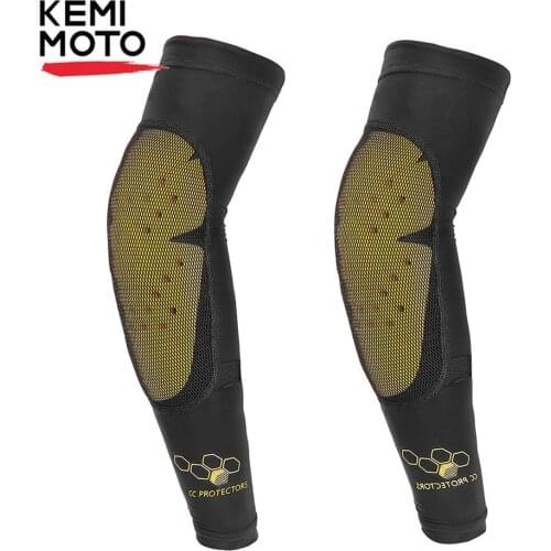 KEMIMOTO Motorcycle Elbow Pads Moto MTB Hand Sleeve Protector Pads Soft Protector Motocross Racing Elbow Guard Protective Gear