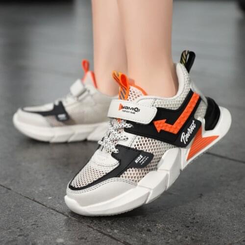 New Summer Toddler Boy Shoes Kids Fashion Leisure Sports Shoes Breathable Mesh Big Size 40 Kids Sneakers Non-slip Shoes 2021