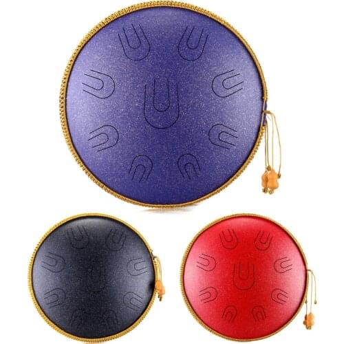 NEW Steel Tongue Drum 14 inch 9 tone D Minor Handheld Tank Drum Percussion Instrument Yoga Meditation tongue drum meditation