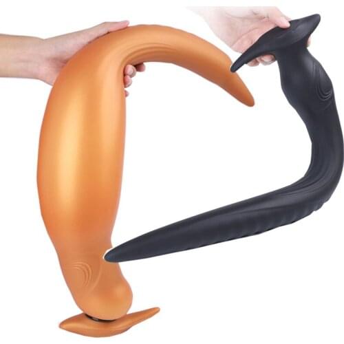 Super Long Huge Anal Plug Big Solid Hollow Anal Butt Plug Anal Vagina Dilator Adult Erotic Sex Toy For Couples
