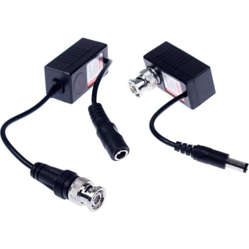 RJ45 UTP Cable CCTV Video BNC Balun Injector & Splitter For 720P 1080P AHD TVI CVI Security Camera Video Balun BNC