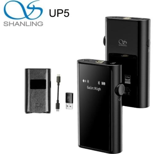 Shanling UP5 Balanced Bluetooth USB Decoder Headphone Amplifier Dual ES9212C Support MQA 384K/DSD256 TYPE C to 2.5/3.5/4.4mm