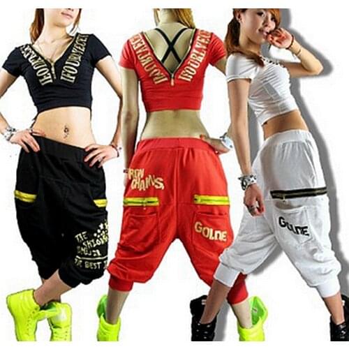 Harem sweatpants women Fashion Casual loose harem pants hiphop hip-hop pants ds costume jazz