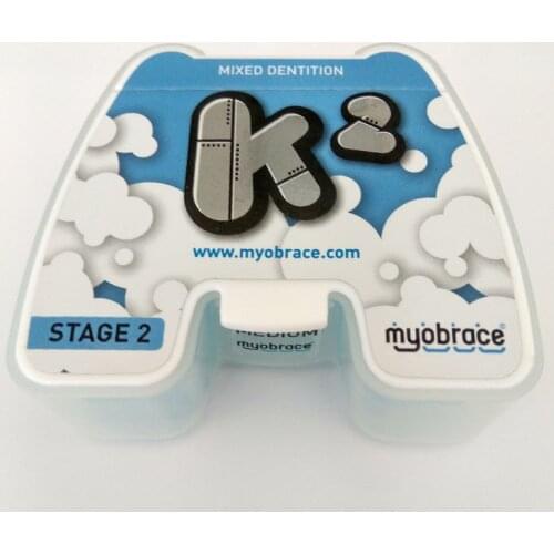 Dental Teeth Trainer K2 Dynamicore Myobrace K2 Dental Orthodontic Trainer Class II Correct MRC Trainer K2 Ages 5-10 Open Bite