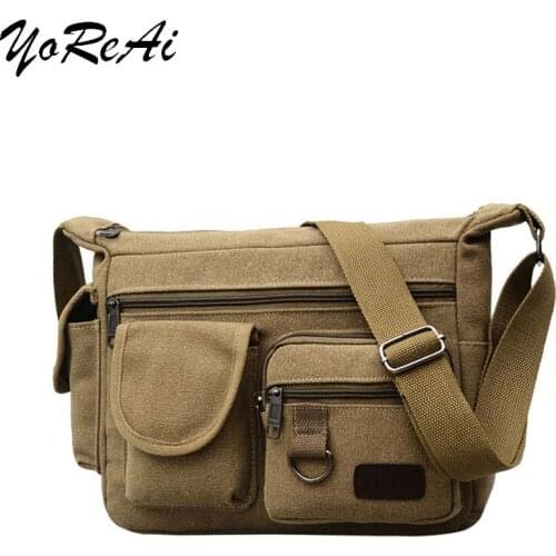 YoReAi Brand Men Messenger Pack High Quality Shoulder Bags For Men Work Business Travel Crossbody Packs 2021Male High capacity