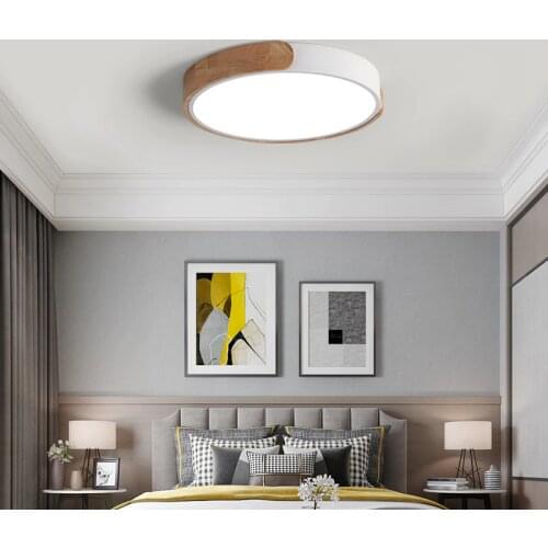 Round LED Ceiling Lights for Living Room Dining Table Bedroom Study Kitchen 12/24/36W Lighting Home Eye Protection Design Lights