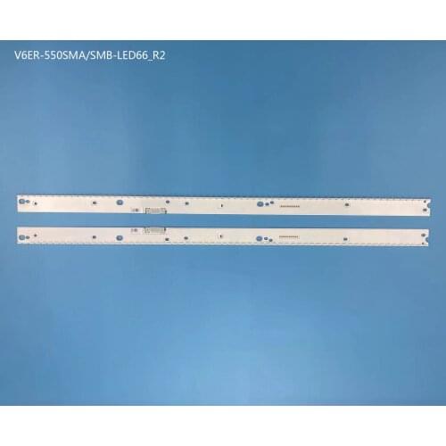 2pcs LED backlight strip for Samsung UN55MU6400 UN55MU6400G UN55MU6500 UE55MU6650 UE55MU6645 UE55KU6500 UE55KU6400 UN55KU6400