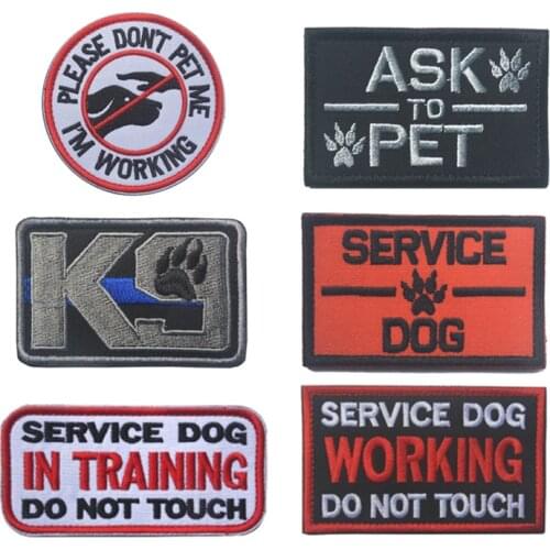 PTSD SERVICE DOG IN TRAINING DO NOT TOUCH Patches Working DOG THERAPY TRAINING dog Tactical k9 Vest Mesh Harness Badge