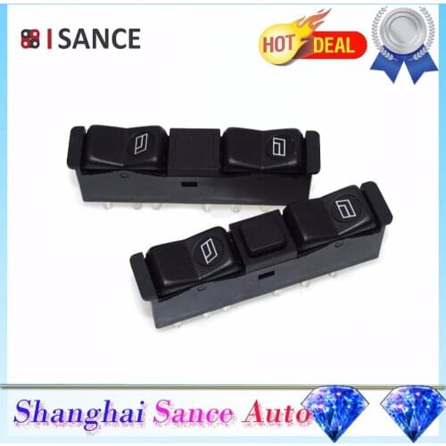 ISANCE Power Window Switch Right Left 0008208110 0008208210 For Mercedes-Benz W122 W123 W128 W126 W201 190 240 300 280 500