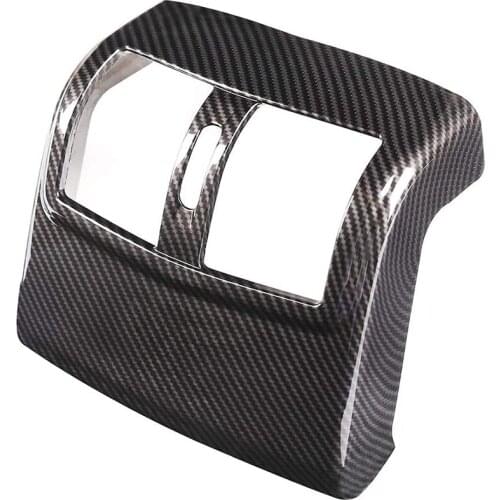 ABS Carbon Fiber Rear Air Condition Outlet Vent Cover Trim Sticker Accessories For Mercedes Benz W212 E-Class 2012-2015