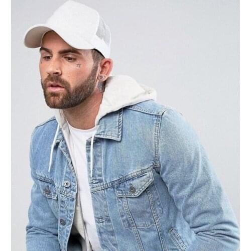 1 PCS Unisex Cap Casual Plain Mesh Baseball Cap Adjustable Snapback Hats For Women Men Hip Hop Trucker Cap Streetwear Dad Hat