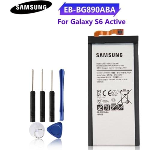 100% Original Battery EB-BG890ABA For Samsung Galaxy S6 Active G890A G870A 3500mAh Authentic Phone Battery