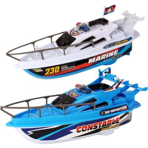 2PCS Electric Boat Water Toy Model Boat Baby Bathing Boat Playing In Water Speed Boat