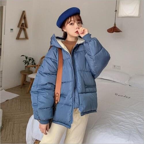 2019 Hooded women Parka casaco feminino female Coat plus size winter jacket women Casual Cotton short Padded Parkas R129