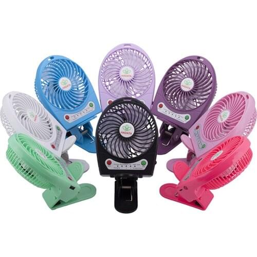 2200mAh Battery Operated Baby Stroller Fan Clip On Table Desk Car Fan with Power Bank and LED Flashlight for Outdoor Home Office