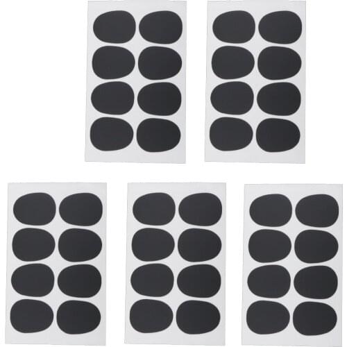 40 Pieces Alto/Tenor Saxophone Rubber Mouthpiece Patches Cushions Pad Tooth Pad
