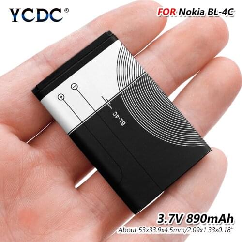 High Capacity 890mAh BL-4C BL 4C Lithium Battery BL4C New Replacement Batteries For Nokia 6100 6125 6260 6300 6301 6136S 7705