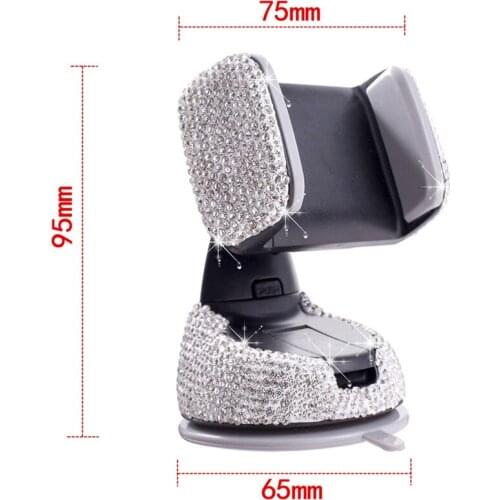Car Phone Holder 360 Degree Rotation For Car Dashboard, Window Glass And Exhaust Hole Multi-Function Phone Holder
